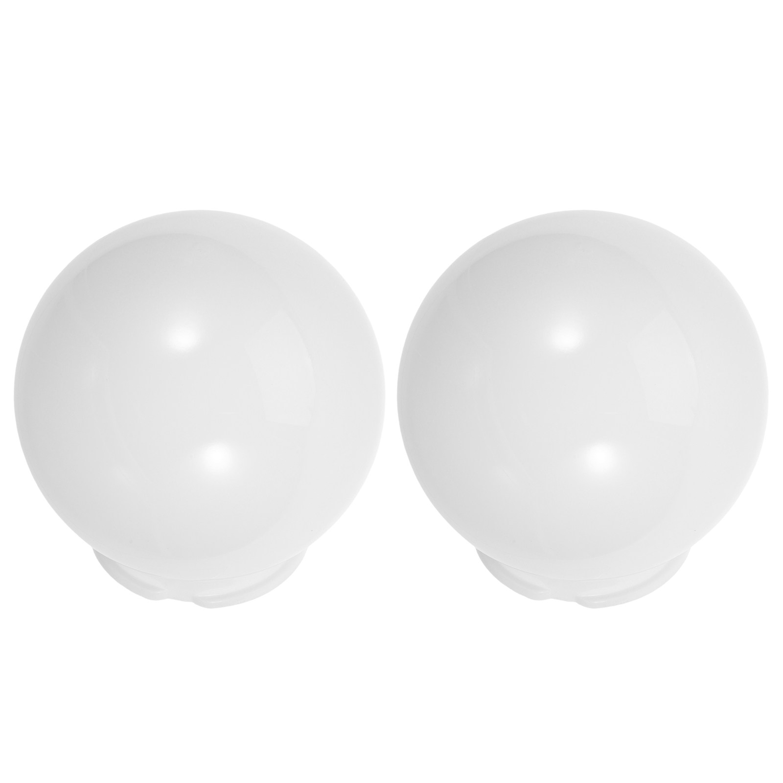 Outdoor Lighting Patio - 2Pcs Outdoor Globe Lampshades White Spherical