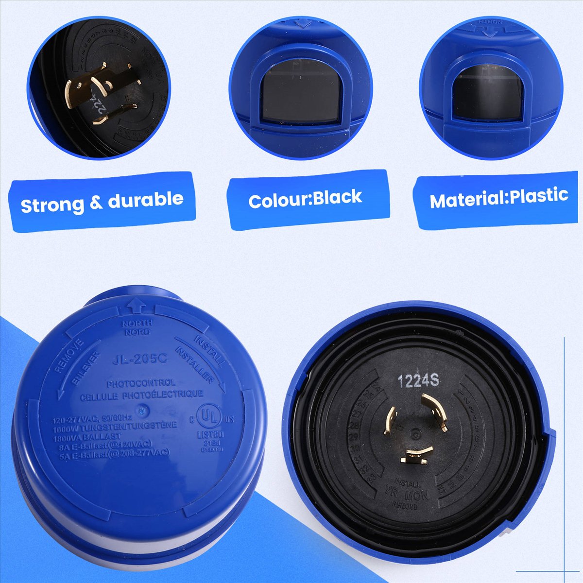 Outdoor Lighting Switch - AS99 HAPPY^3 Pack Photocell for Outdoor