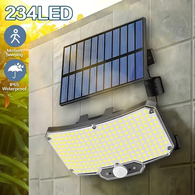 Outdoor Lighting Patio - 234LED Solar Outdoor Lights Motion Sensor