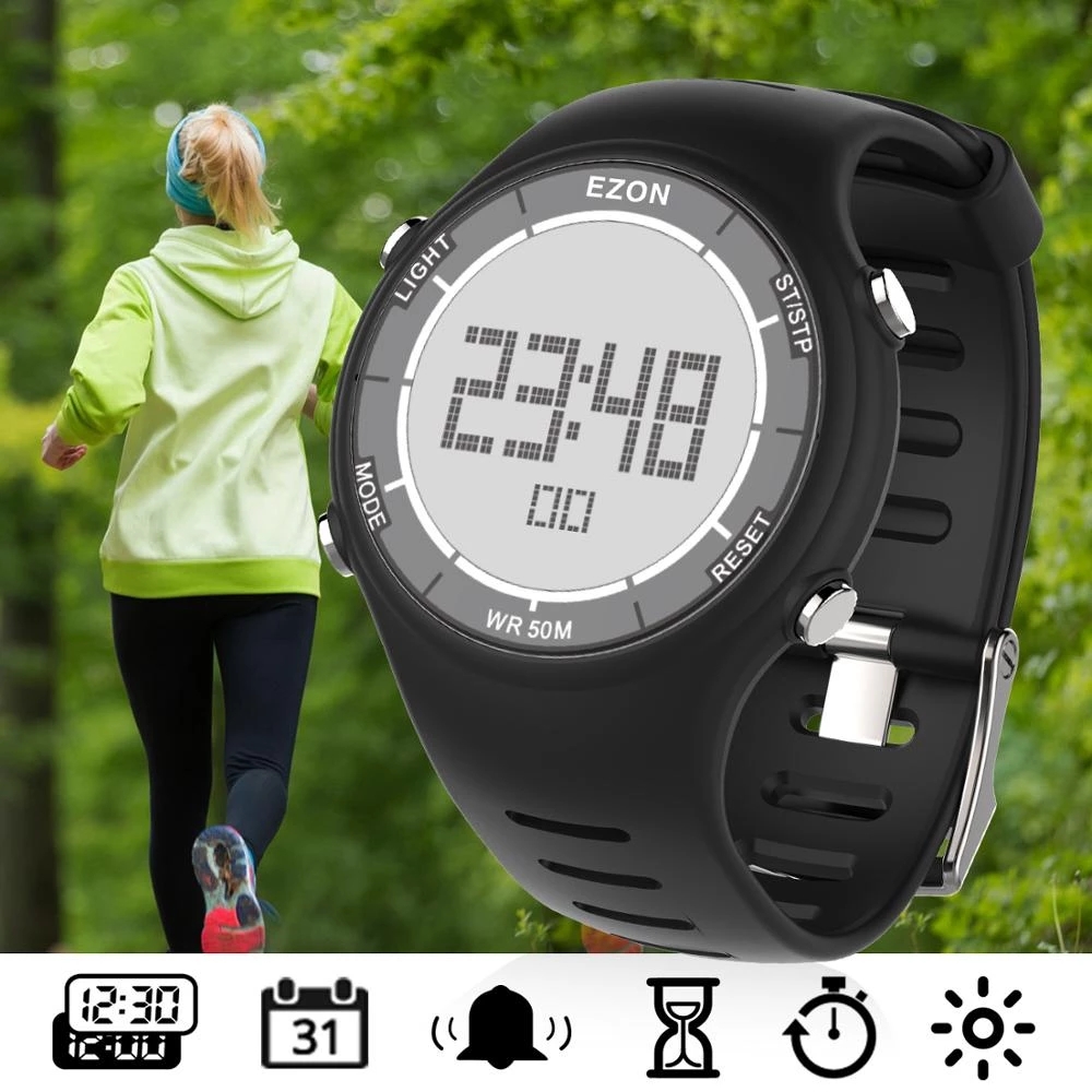 Outdoor Lighting Timer - EZON New Fashion Woman Digital Sport