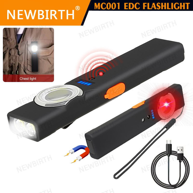 Outdoor Lighting Sensor - Portable Sensor LED Flashlight with Magnet