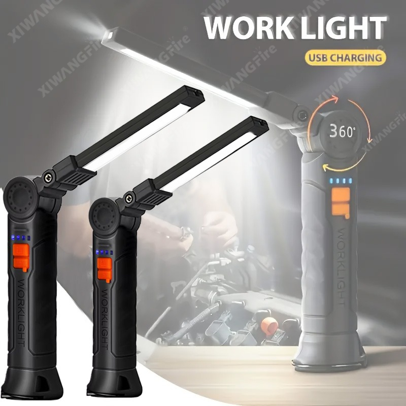Outdoor Lighting Usa - Rechargeable LED Flashlight Work Light with