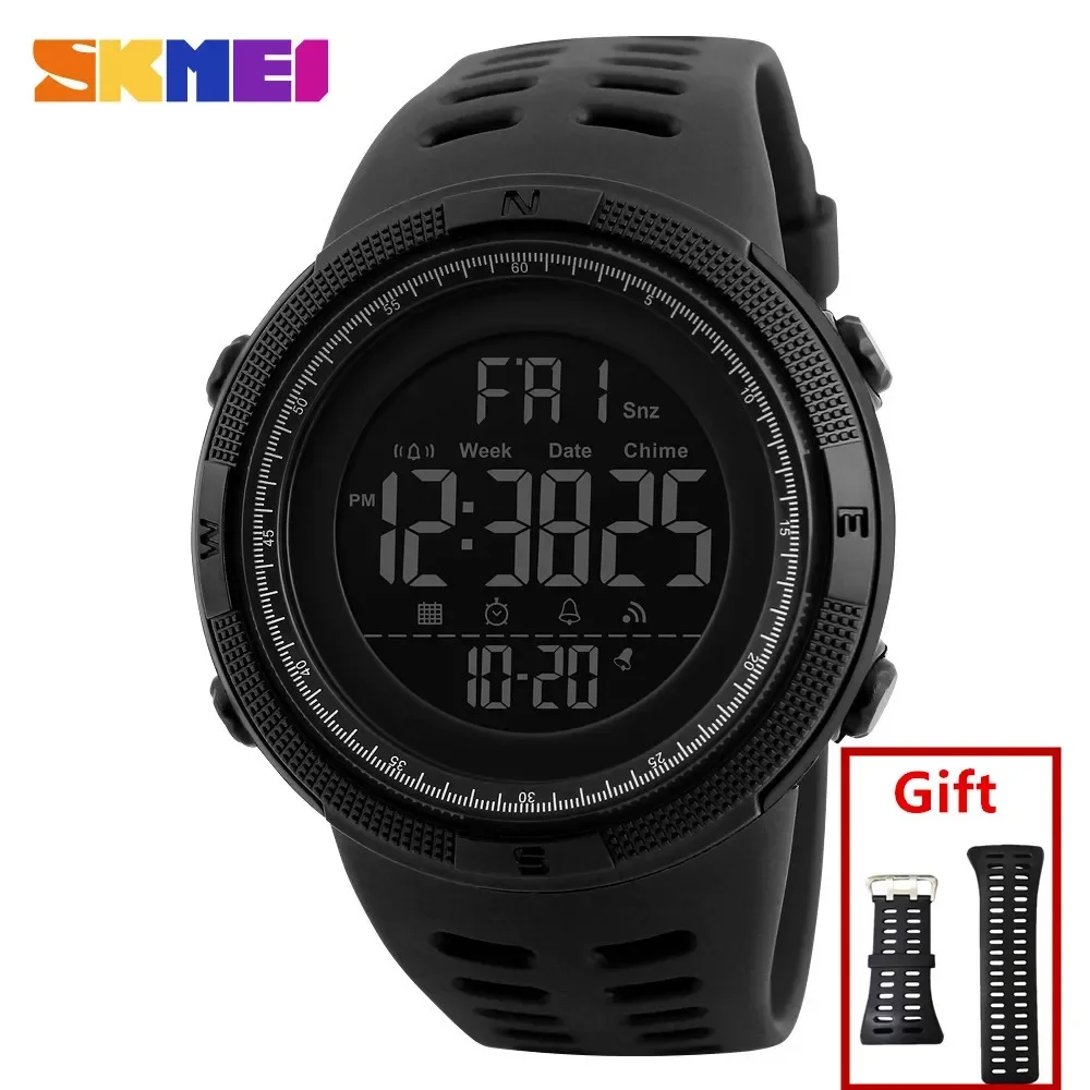 Outdoor Lighting Timer - SKMEI 1251 5Bar Waterproof Digital Watch