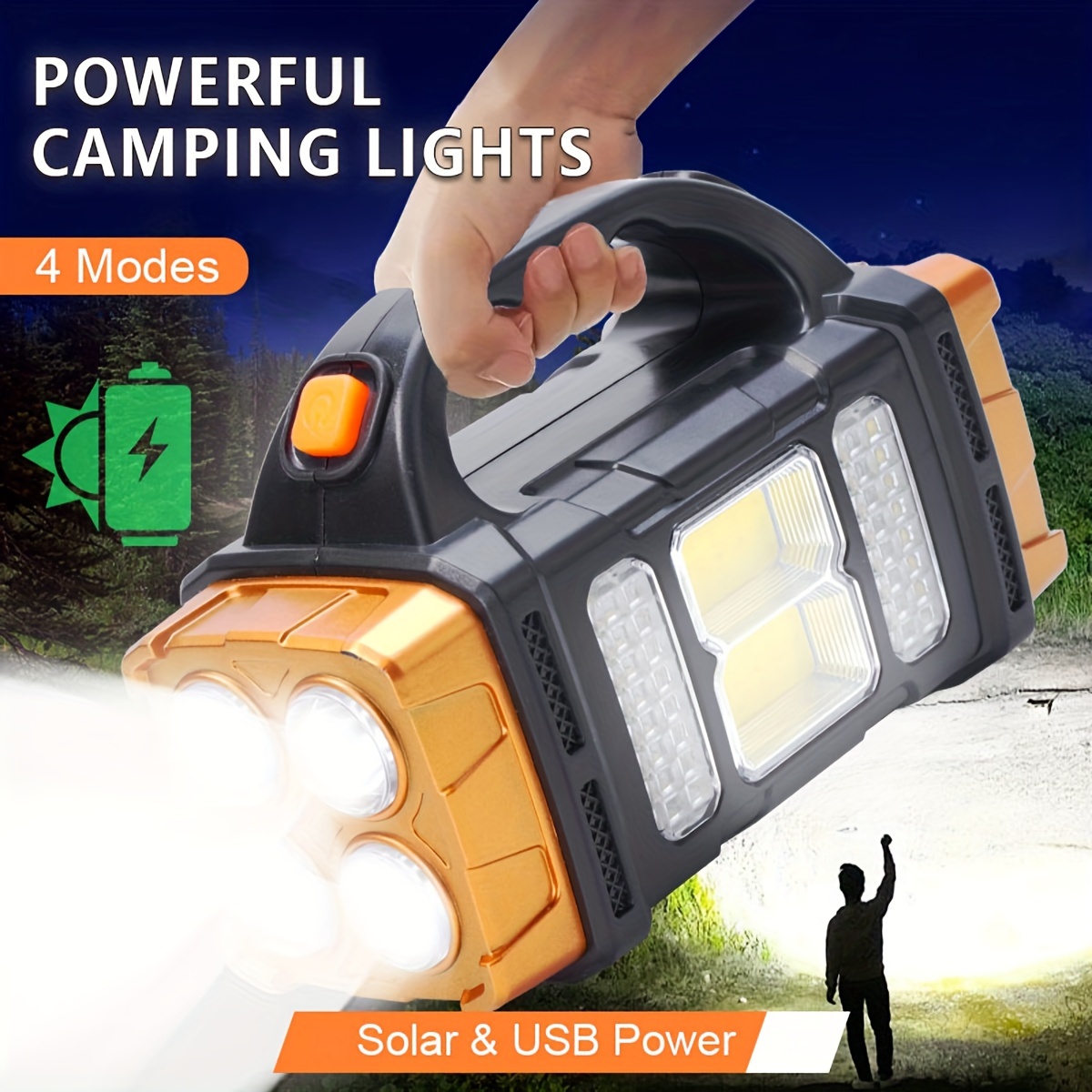 Outdoor Lighting Usa - New Upgrade Rechargeable High Power Solar