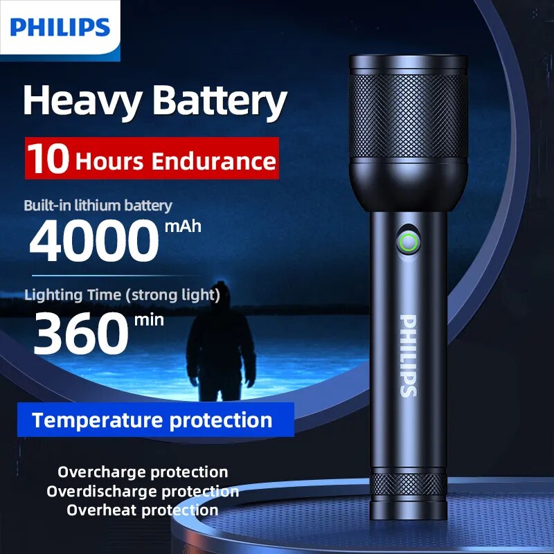 Outdoor Lighting Philips - PHILIPS SFL8168 Handheld LED Torch Strong
