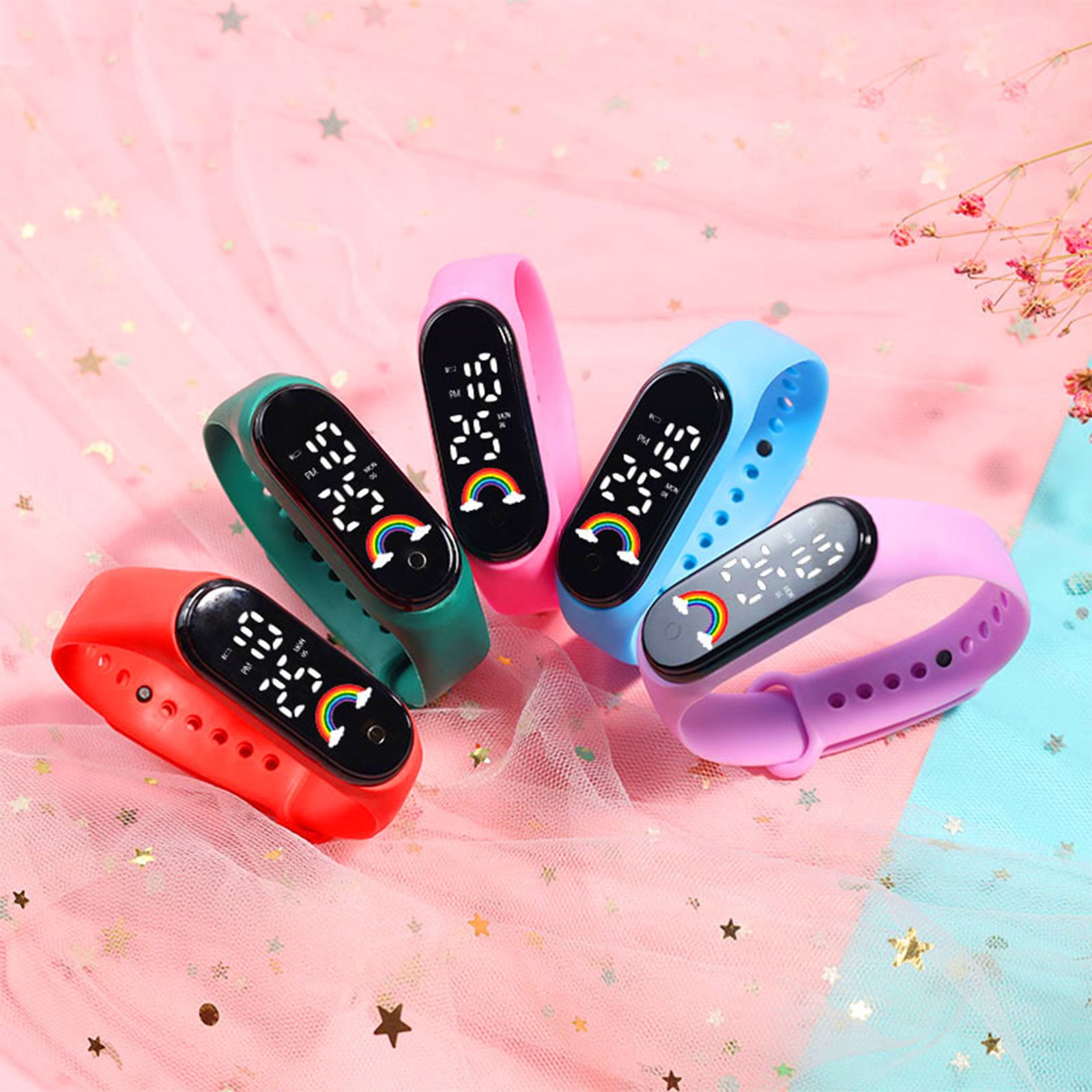 Outdoor Lighting Timer - Children Multicolor Watch Led Digital Wrist