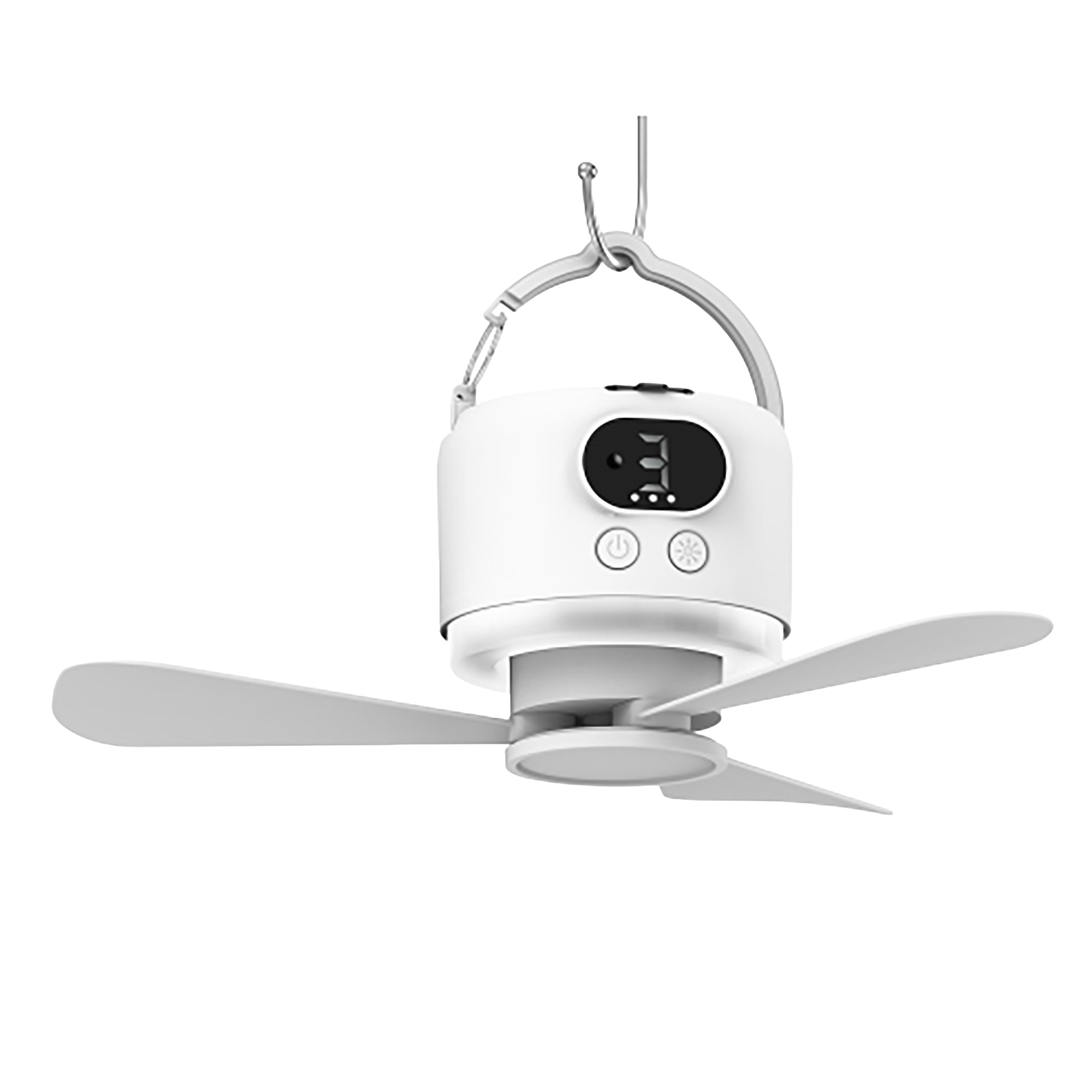 Outdoor Lighting Timer - 10400Mah Rechargeable Portable Ceiling Fan, Hangable