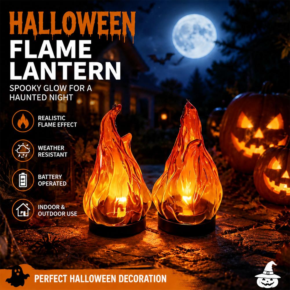 Outdoor Lighting Patio - Solar Flame Hanging Lantern Light IP65