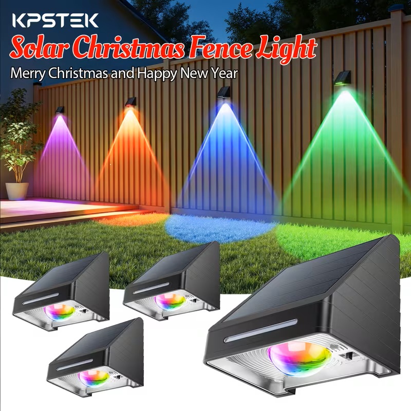 Outdoor Lighting On Fence - Solar Fence Lights Outdoor: Solar Powered