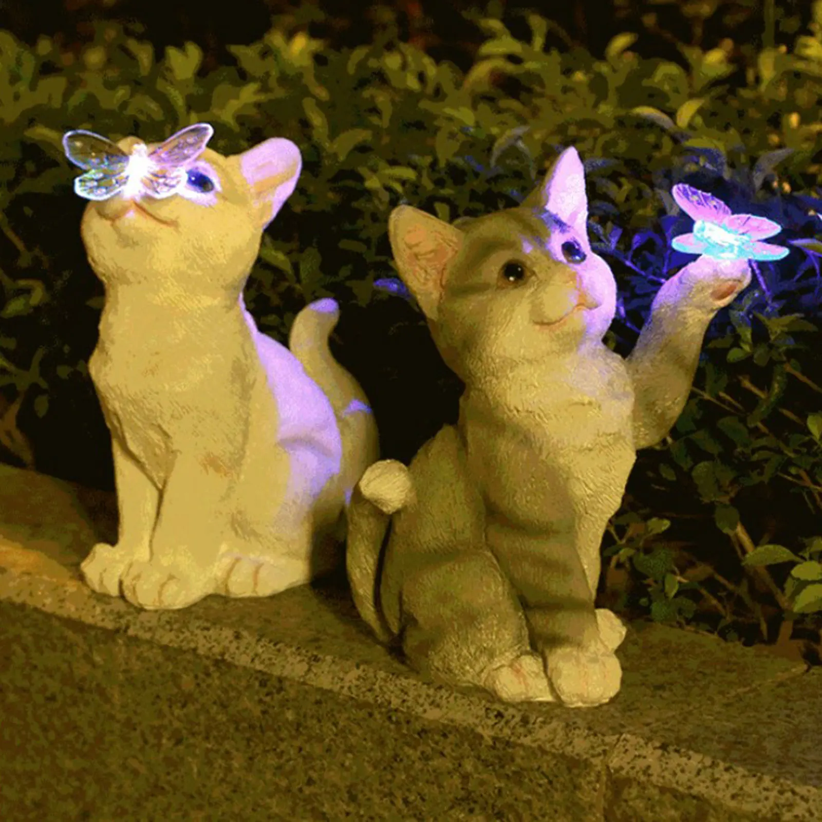 Outdoor Lighting For Gazebo - Outdoor Cat Sculpture Figurine Pendant Garden