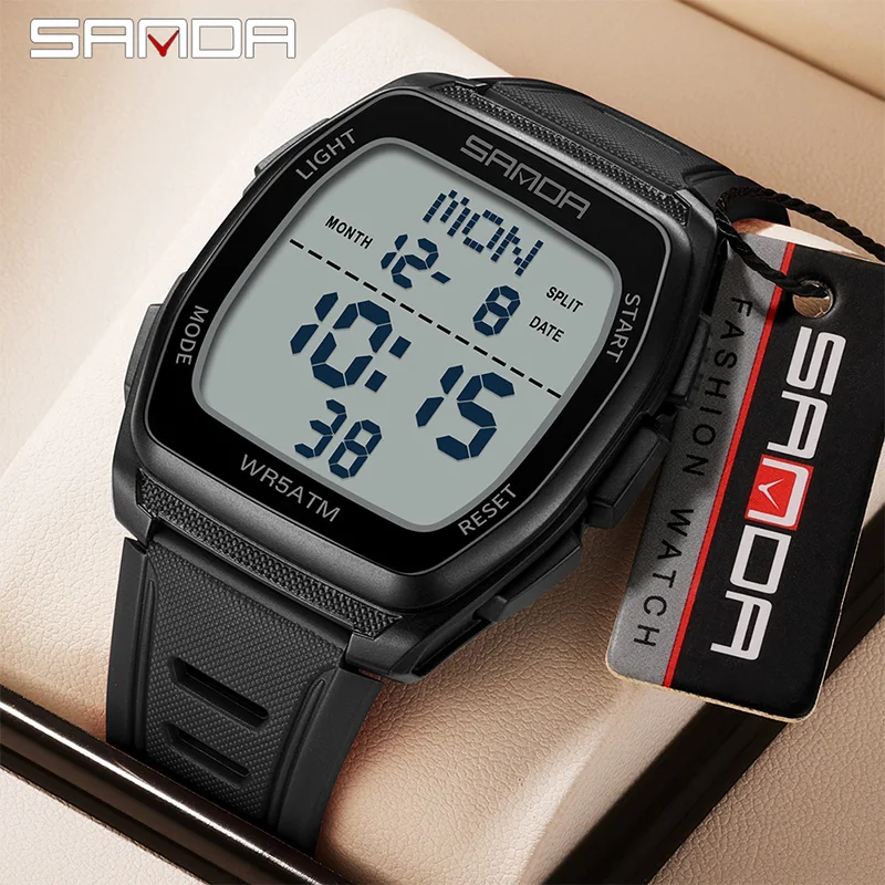 Outdoor Lighting Timer - SANDA New Man Electronic Watch Multifunction