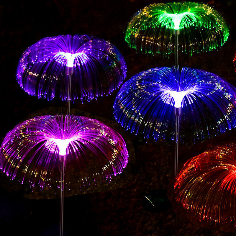 Outdoor Lighting Jellyfish - LED Solar Jellyfish Garden Lights Outdoor