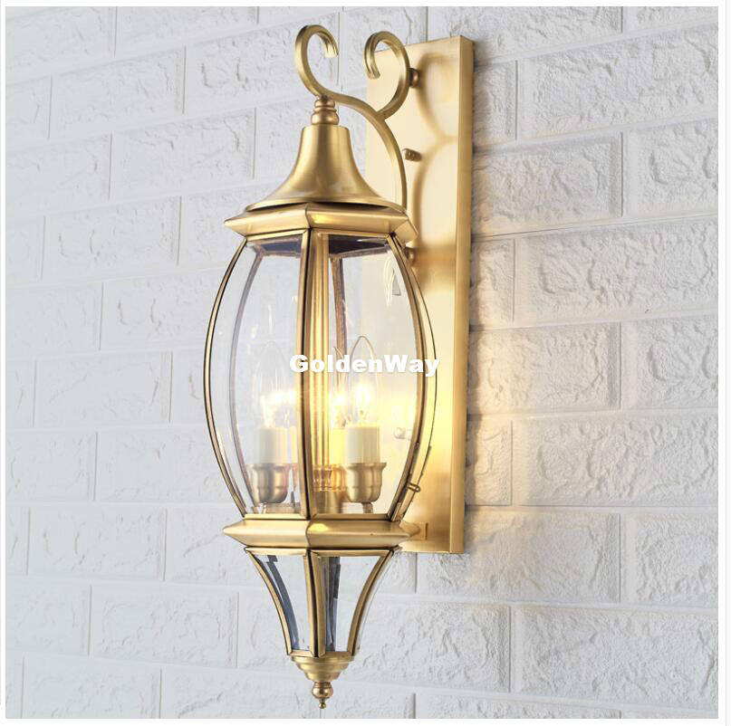 Antique Brass Wall Lamp Outdoo - Outdoor Lighting Brass ulasan dan harga