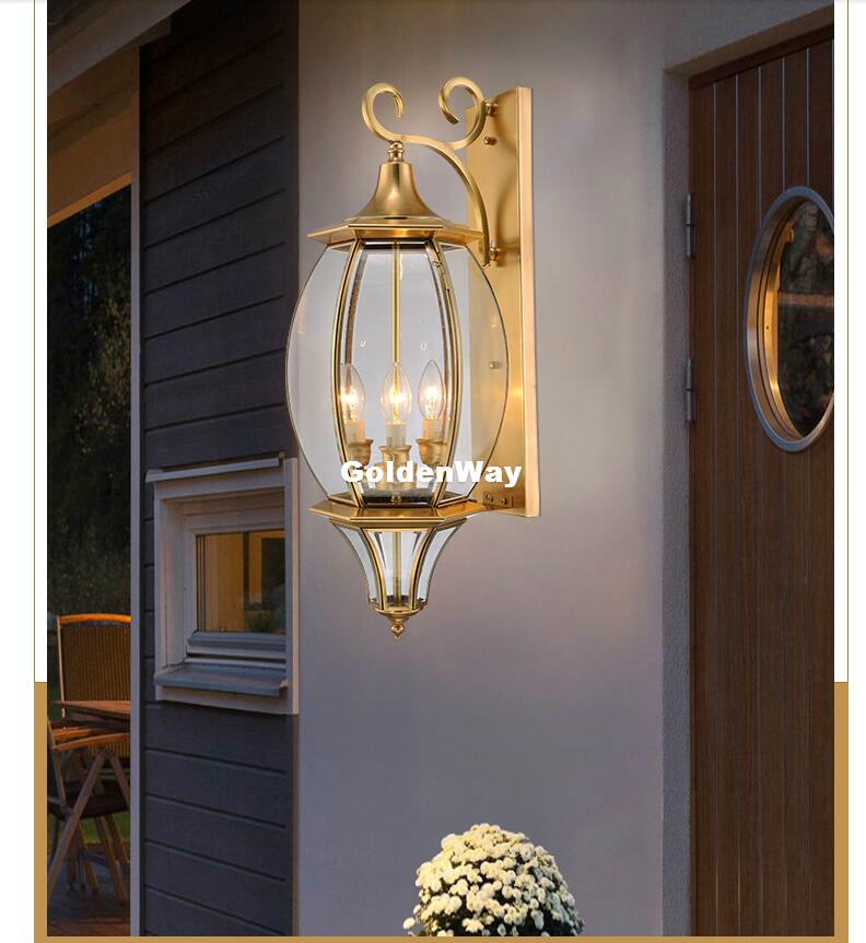 Antique Brass Wall Lamp Outdoo - Outdoor Lighting Brass ulasan dan harga