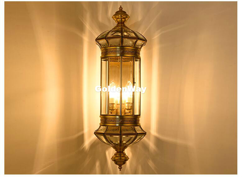 Antique Brass Wall Lamp Outdoo - Outdoor Lighting Brass ulasan dan harga
