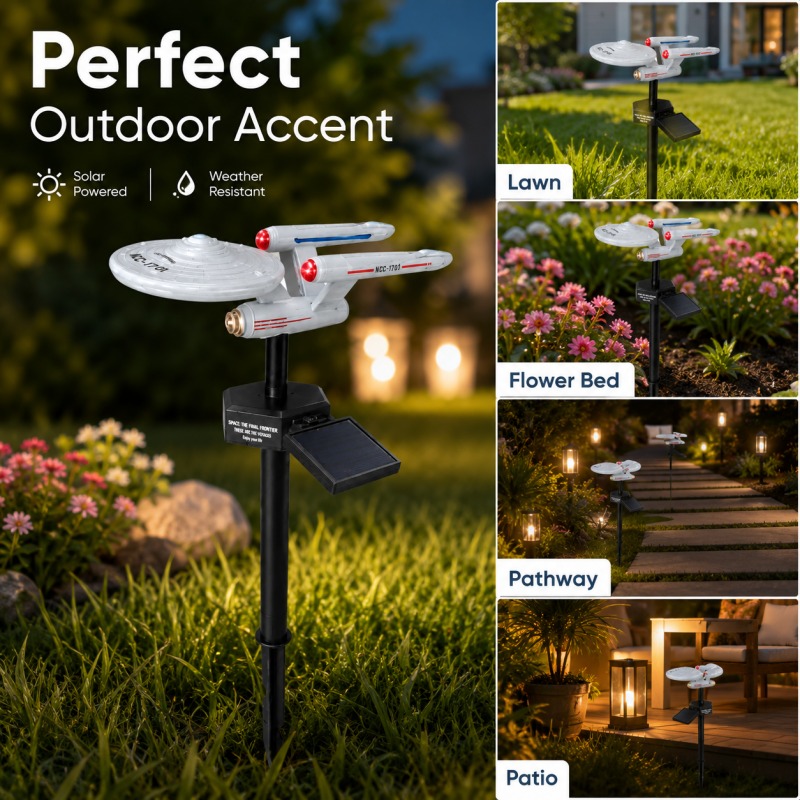 Star Trek USS Enterprise Solar - Outdoor Lighting For Gazebo ulasan dan harga