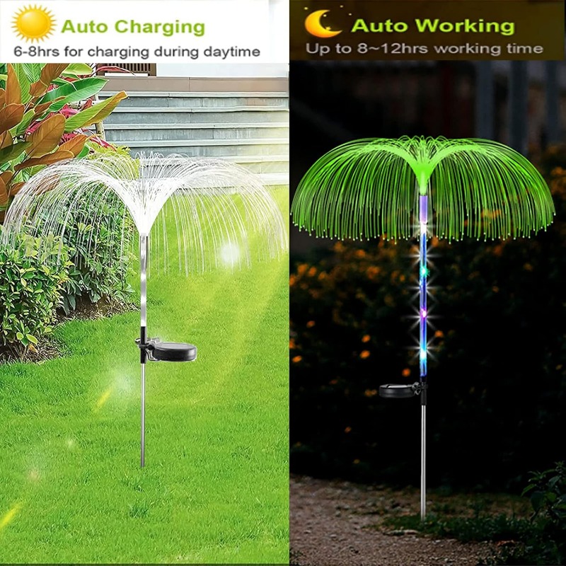 Outdoor LED Solar Lights 7 Col - Outdoor Lighting Jellyfish ulasan dan harga