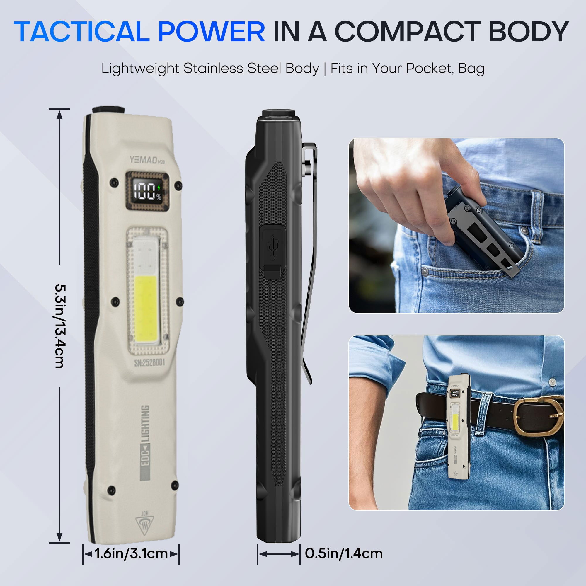 Portable 880LM YEMAO M28 Ultra - Outdoor Lighting Usa ulasan dan harga