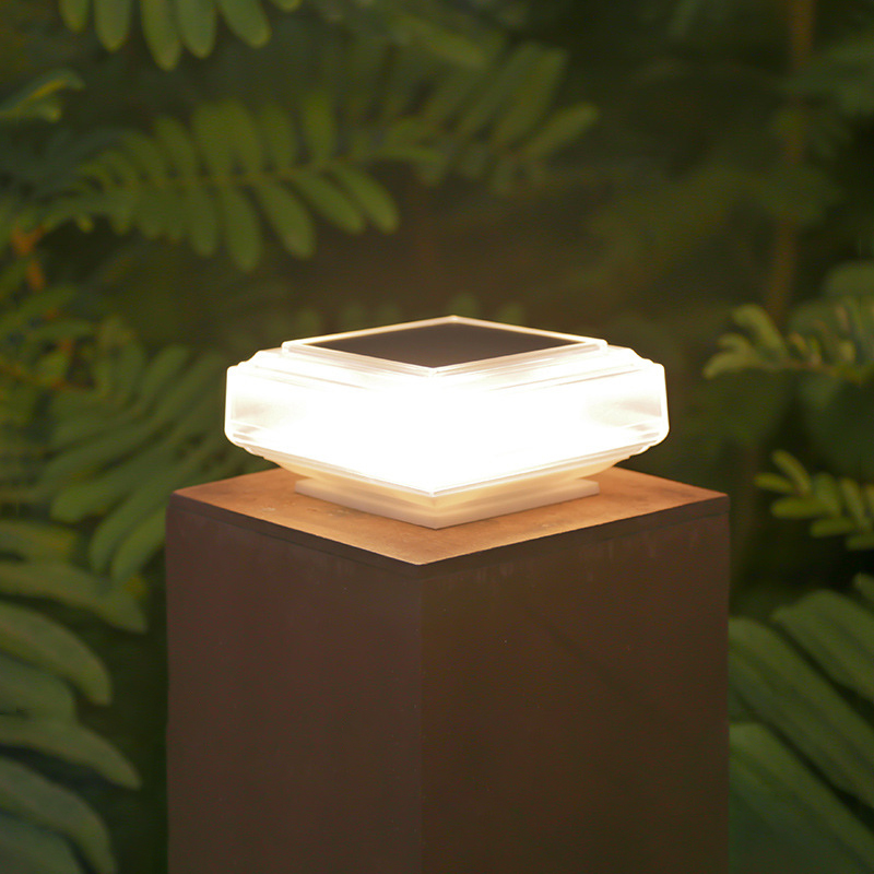 Modern Transparent Solar Post  - Outdoor Lighting On Fence ulasan dan harga