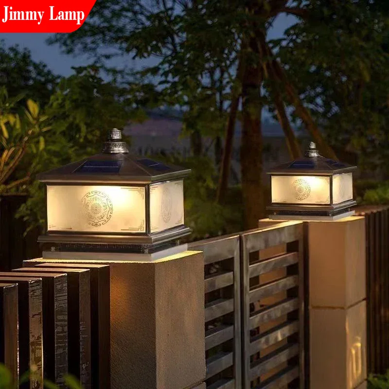 Outdoor Solar Wall Lamp Retro  - Outdoor Lighting Brass ulasan dan harga