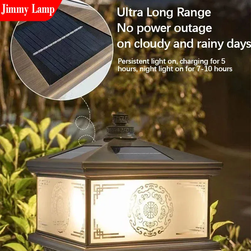Outdoor Solar Wall Lamp Retro  - Outdoor Lighting Brass ulasan dan harga