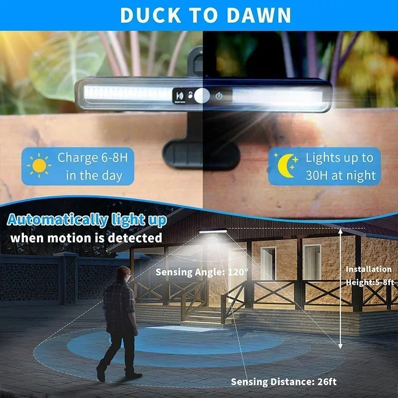 Clip On Solar Motion Lights Ou - Outdoor Lighting On Fence ulasan dan harga
