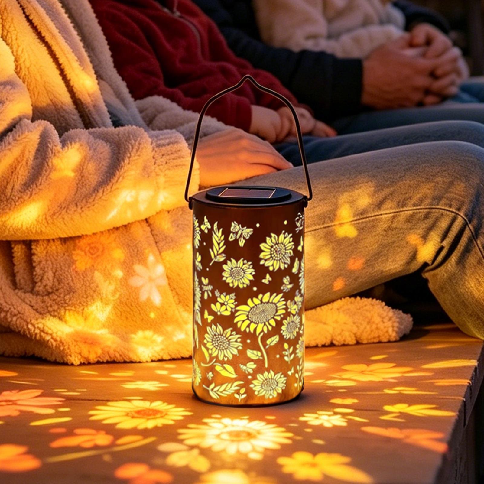 Sunflower Solar Lantern Weathe - Outdoor Lighting Patio ulasan dan harga