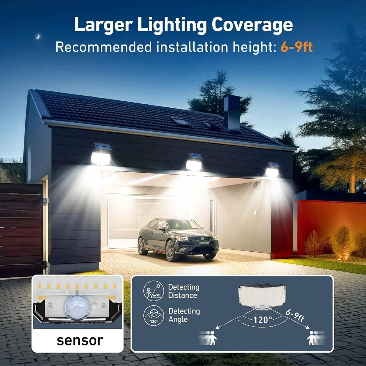 234LED Solar Outdoor Lights Mo - Outdoor Lighting Patio ulasan dan harga