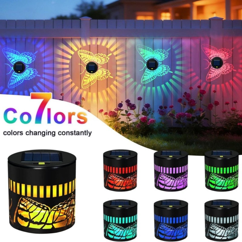 Decorative Solar Butterfly Lig - Outdoor Lighting On Fence ulasan dan harga