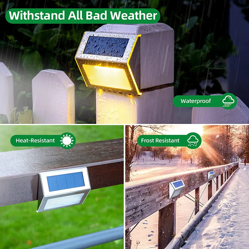 1-12 Pack Solar Deck Lights 3  - Outdoor Lighting On Fence ulasan dan harga