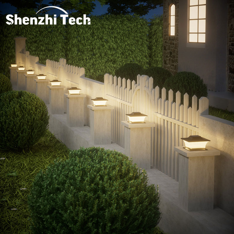 Solar Post Light with Auto On/ - Outdoor Lighting On Fence ulasan dan harga