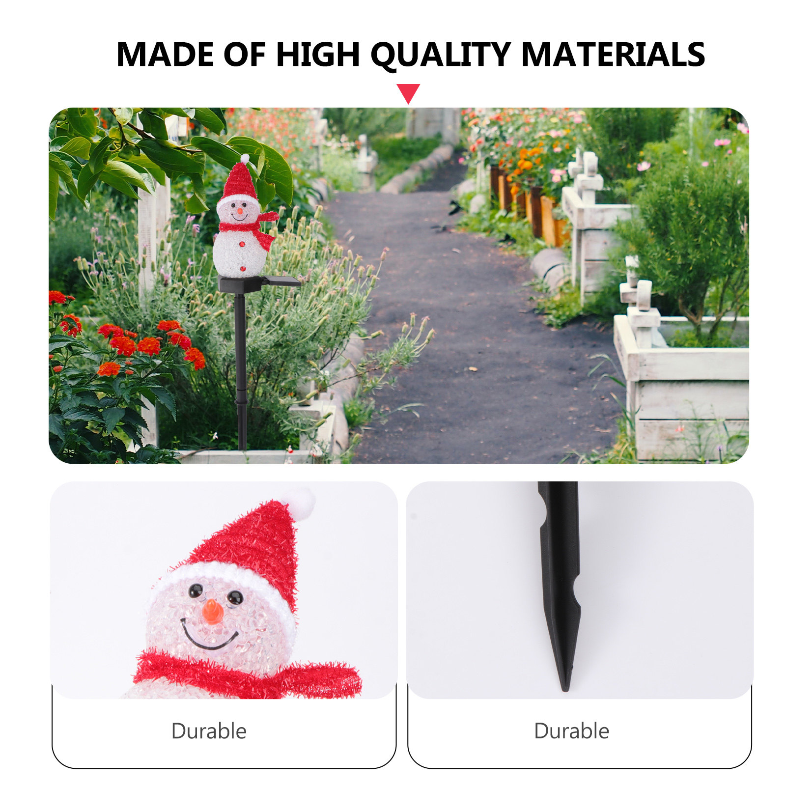 3 Pcs Garden Solar Resin Lamp  - Outdoor Lighting Ground Fixtures ulasan dan harga