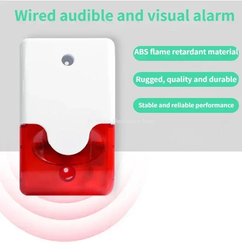Strobe Siren Alarm 103 dB Horn - Outdoor Lighting Wire ulasan dan harga