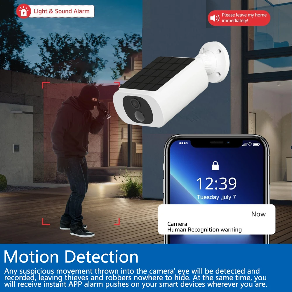 5MP Tuya Smartlife Outdoor Sol - Outdoor Lighting And Camera ulasan dan harga