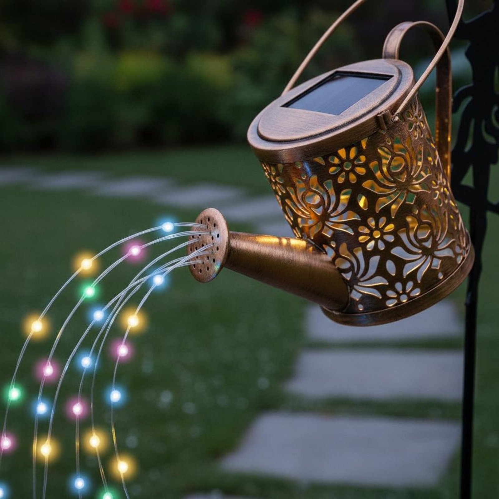 Solar Fairy Watering Can Light - Outdoor Lighting Patio ulasan dan harga