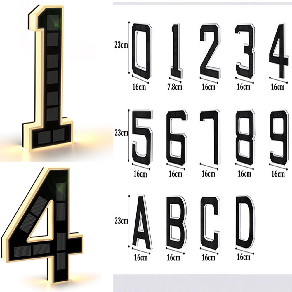 Solar House Number Lights Hous - Outdoor Lighting Wire ulasan dan harga