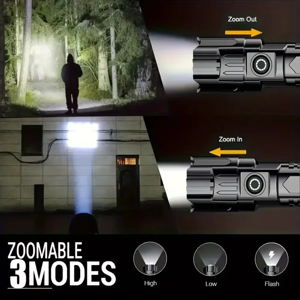 Super Bright LED Flashlight US - Outdoor Lighting Spotlight ulasan dan harga