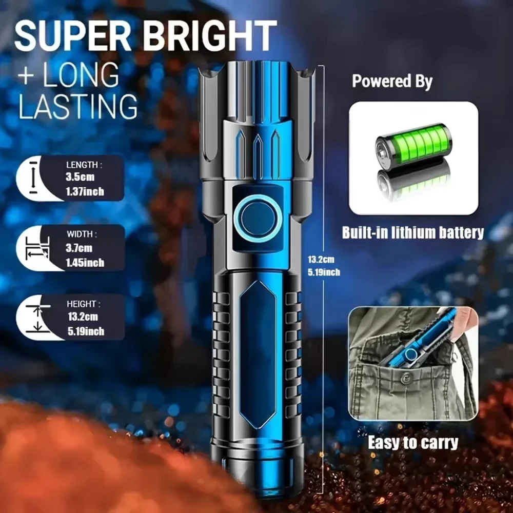 Super Bright LED Flashlight US - Outdoor Lighting Spotlight ulasan dan harga