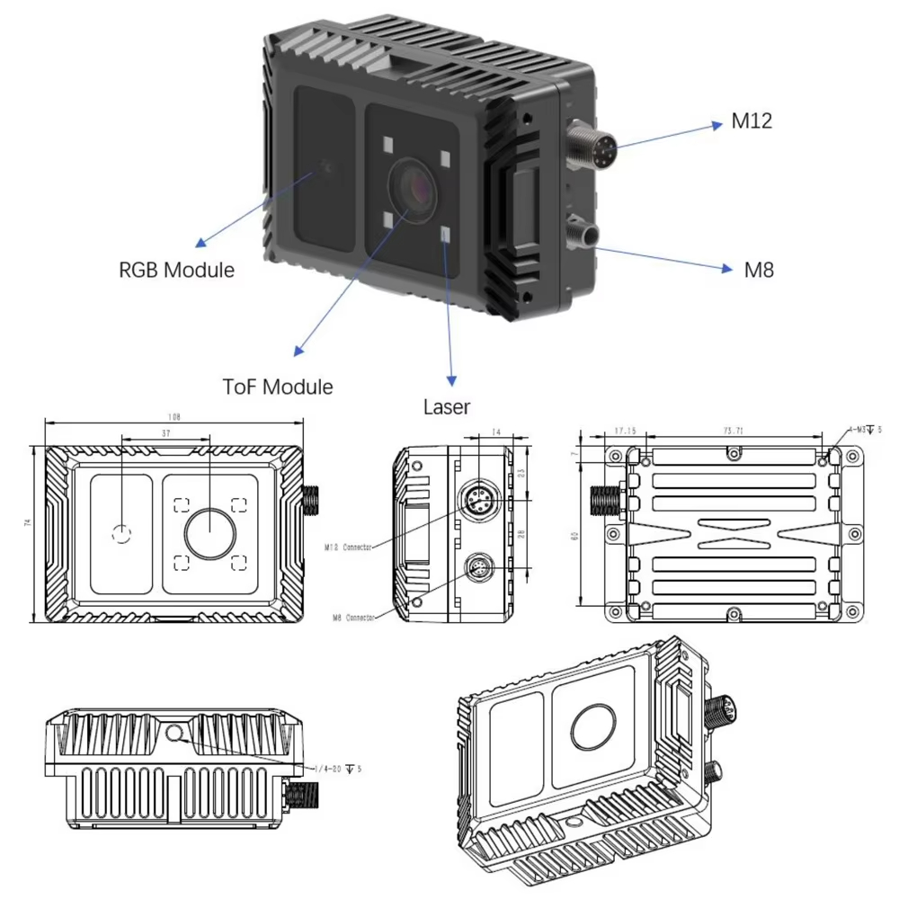CS40pro 10m 3D ToF Solid State - Outdoor Lighting And Camera ulasan dan harga