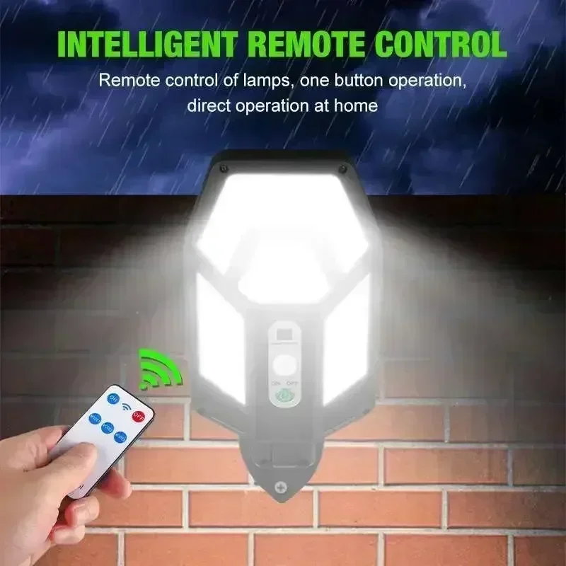12000LM Powerful Solar Wall La - Outdoor Lighting For Gazebo ulasan dan harga