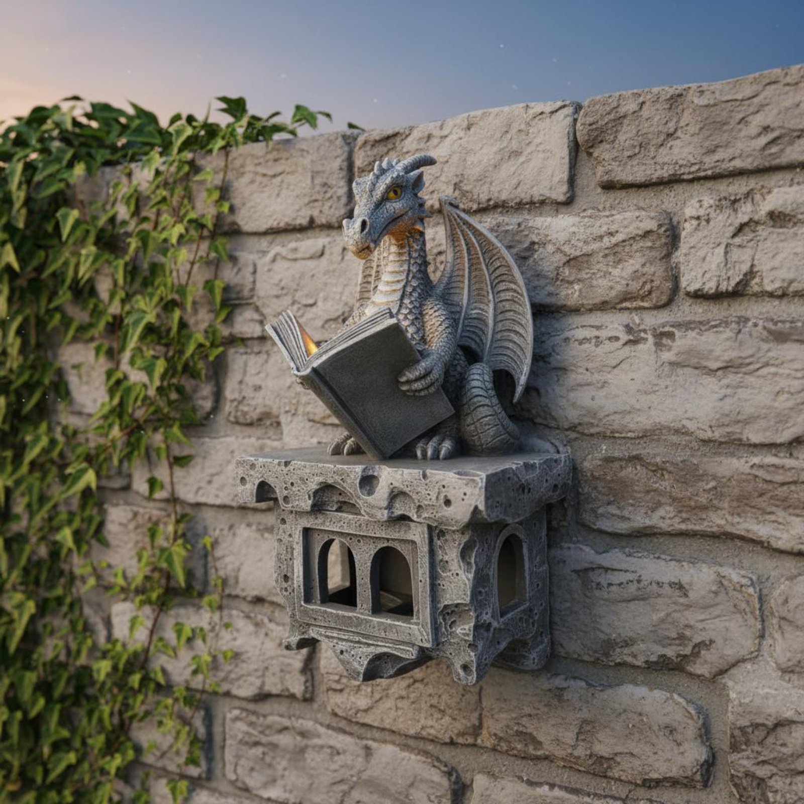 Solar Wyvern Wall Shine Auto O - Outdoor Lighting Patio ulasan dan harga