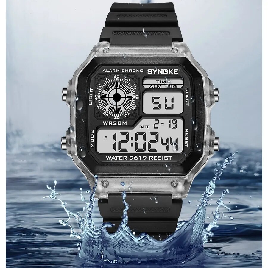 SYNOKE Digital Watches Men Spo - Outdoor Lighting Timer ulasan dan harga