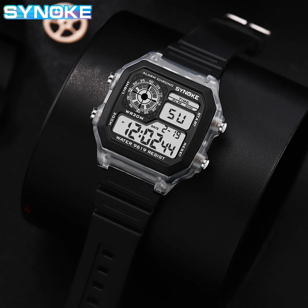 SYNOKE Digital Watches Men Spo - Outdoor Lighting Timer ulasan dan harga