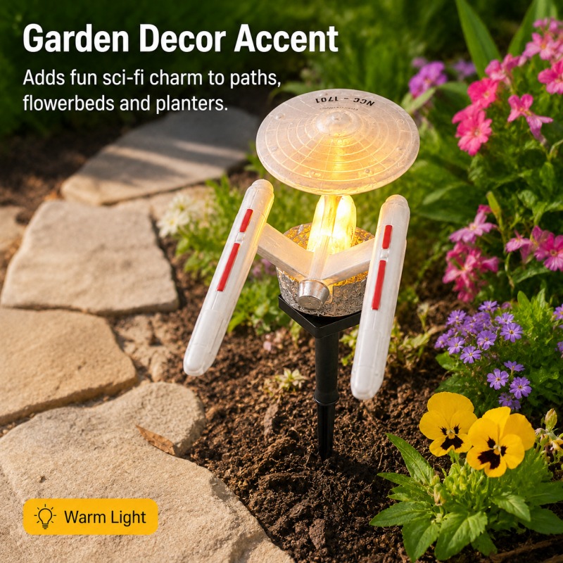 Star Trek USS Enterprise Solar - Outdoor Lighting For Gazebo ulasan dan harga