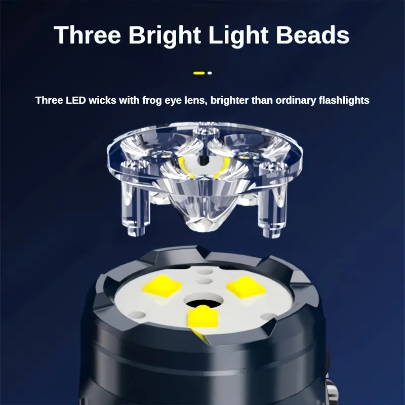 Mini 3LED Flashlight With Pen  - Outdoor Lighting Spotlight ulasan dan harga
