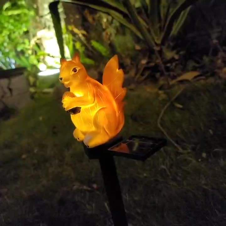 LED Solar Resin Squirrel Groun - Outdoor Lighting Ground Fixtures ulasan dan harga