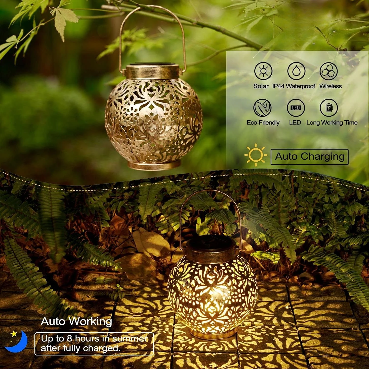 1-6PCS Moroccan Solar Lanterns - Outdoor Lighting For Gazebo ulasan dan harga