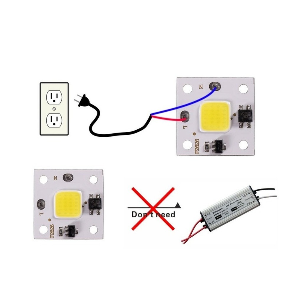 10W COB module 220V LED Chip D - Outdoor Lighting Spotlight ulasan dan harga