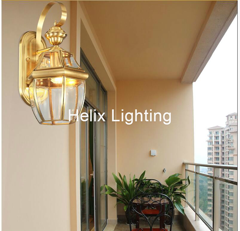 Free Shipping Antique Brass Wa - Outdoor Lighting Brass ulasan dan harga