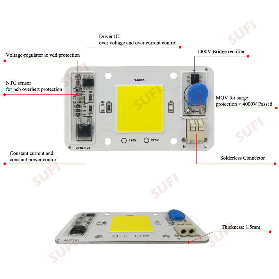 Smart IC 20W 30W 50W Warm Natu - Outdoor Lighting Spotlight ulasan dan harga